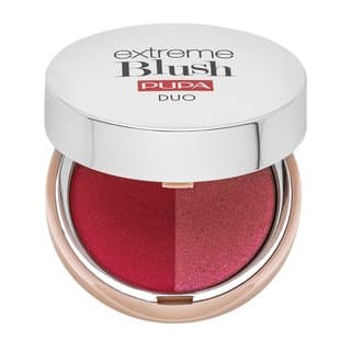 Extreme Blush DUO pudrowy róż 140 Radiant Flamingo - Glow Creamy