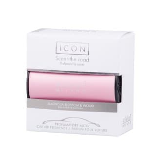 Icon Car Air Freshener Magnolia Blossom & Wood Classic Pink