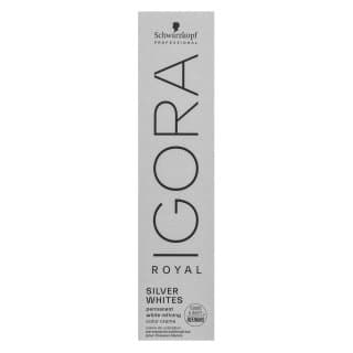 Igora Royal SilverWhite Permanent White Refining Color Creme profesjonalna permanentna farba do włosów do włosów siwych i pla