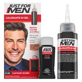 Gel Color farba do włosów dla mężczyzn H45 Dark Brown Black