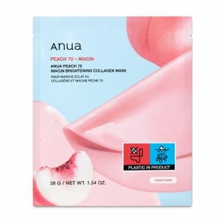 Peach 70 + Niacin maska nawilżająca w płacie Brightening Collagen Mask
